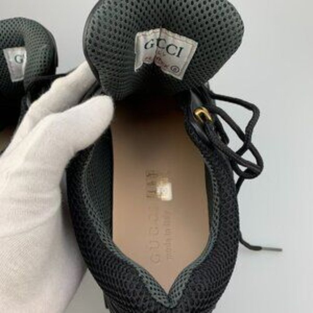 NIB Authentic Gucci Flashtrek sneakers In Black - Picture 8 of 14